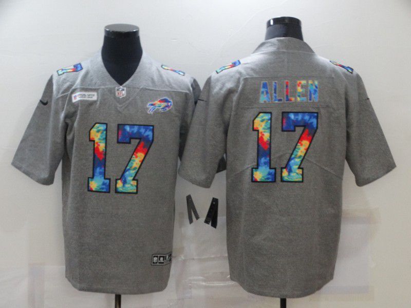 Men Buffalo Bills #17 Allen Gary Rainbow version 2021 Nike NFL Jersey